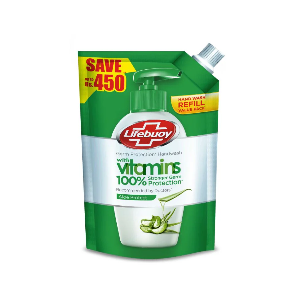 Lifebuoy - Hand Wash Pouch Aloe Vera - 900ml