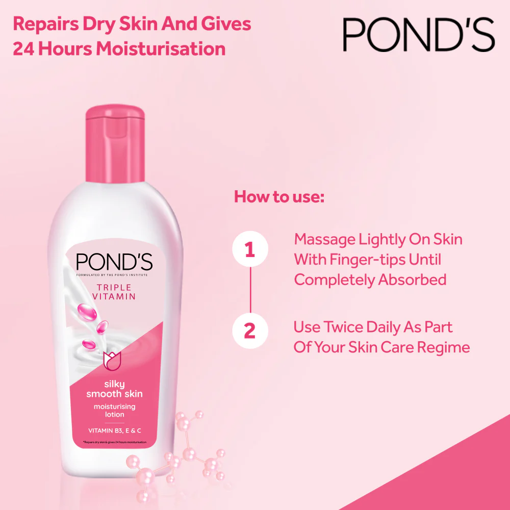 Ponds Lotion Silky Smooth Skin 100Ml