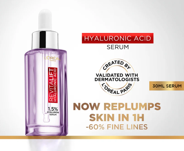 L'Oreal Paris Revitalift 1.5% Hyaluronic Acid Face Serum 30 Ml