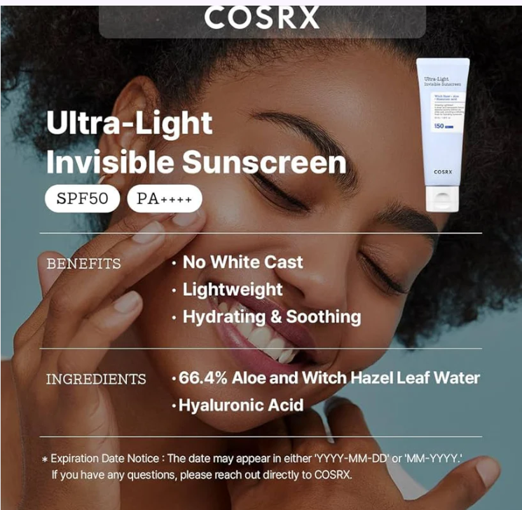 Cosrx - Ultra-Light Invisible Sunscreen SPF50 PA+++ - 50ml
