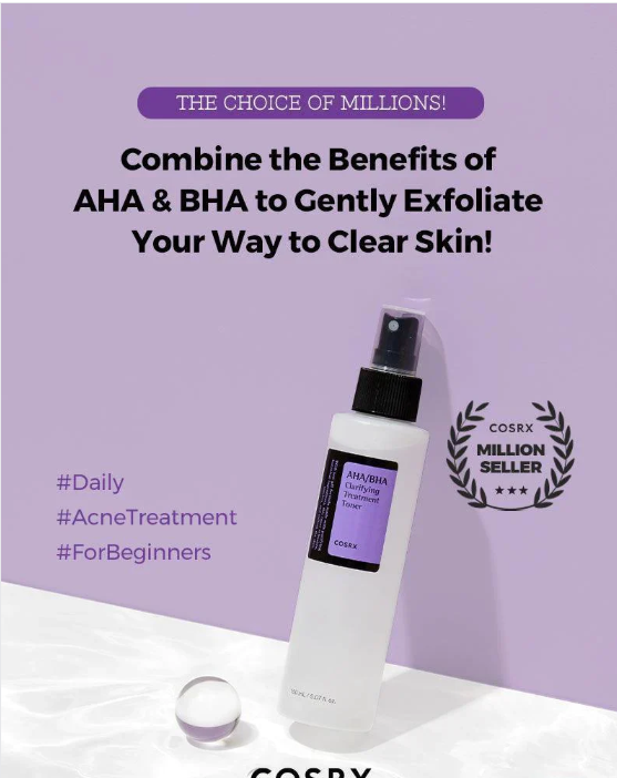 Cosrx Aha Bha Clarifying Treatment Toner 50Ml