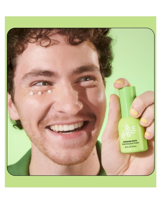 Skincare Morning Rays Brightening Eye Cream - Vitamin C Under Eye Cream for Dark Circles & Puffiness - Enriched with Green Tea Extract to Calm, Protect & Soothe Skin (15ml)