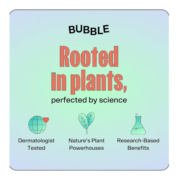 Bubble Skincare Cloud Surf Water Cream Face Moisturizer - Suitable for Sensitive Skin (50ml)