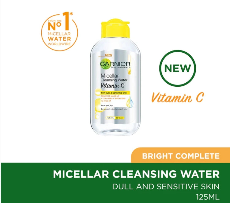 Garnier Skin Active Vitamin C Micellar Makeup Cleansing Water 125 Ml