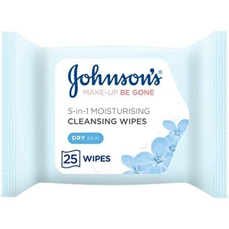 Johnsons Face Care Wipes Make Up Be Gone Moisturising 25S