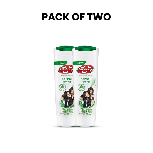 Bundle - Pack of 2 Lifebuoy Herbal Strong Shampoo 175Ml