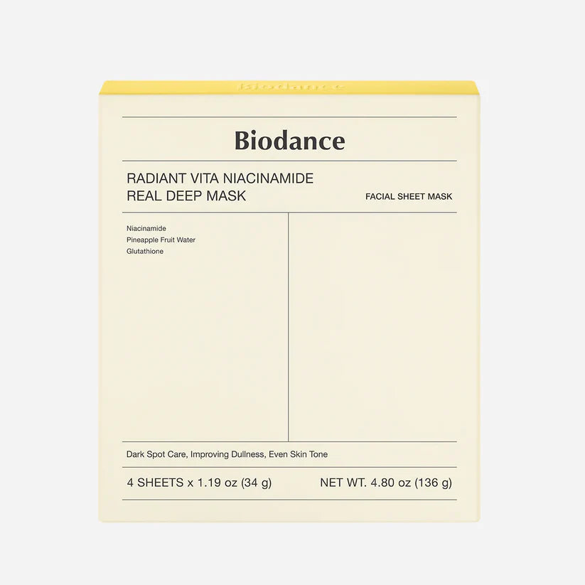 Biodance - Radiant Vita Niacinamide Real Deep Mask 34g