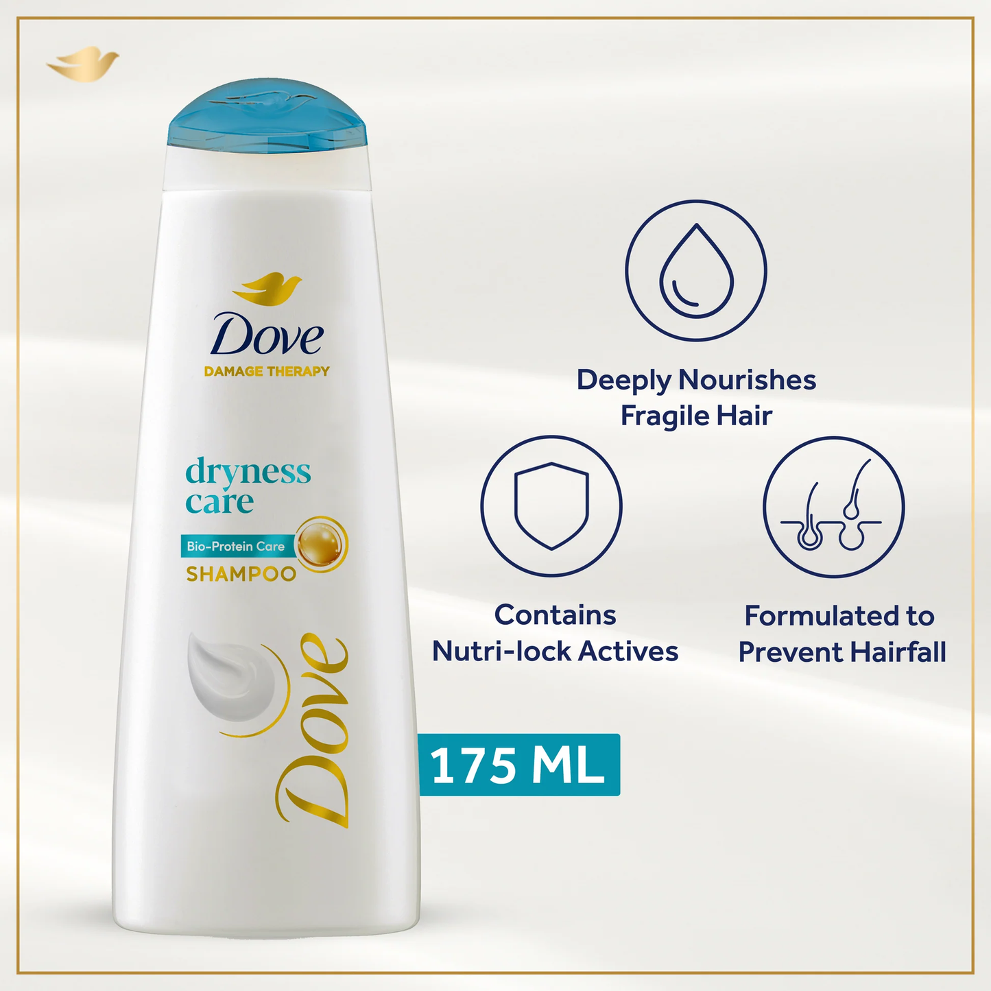 Dove Shampoo Dryness Care - 175Ml
