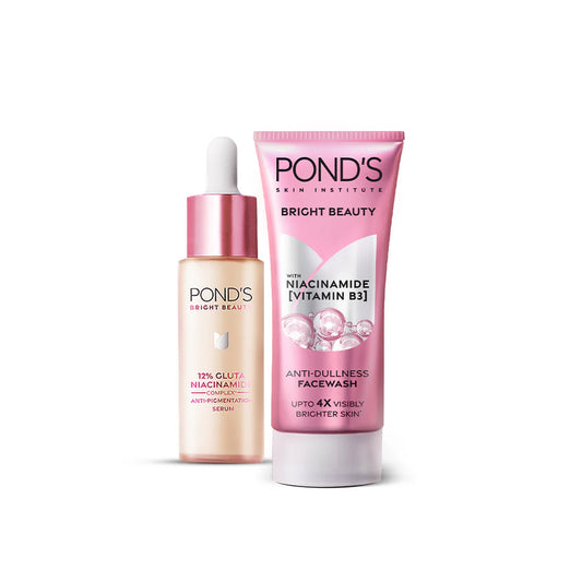 Bundle - Pond'S Bright Beauty Spotless Glow Face Wash 100G + Pond's Bright Beauty Anti-Pigmentation Serum - 15ml