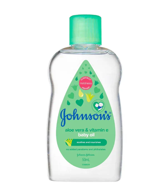 Johnsons Baby Oil Aloe Vera & Vitamin E 50Ml