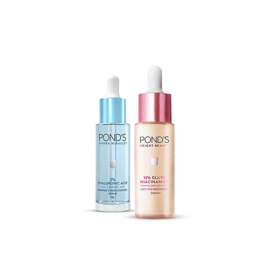 Bundle - Pond's Bright Beauty Anti-Pigmentation Serum - 15ml + POND's Hydra Miracle Barrier Strengthening Serum - 15ml