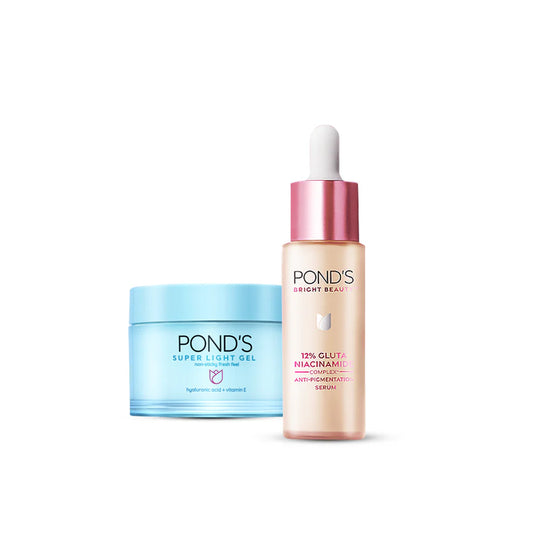 Bundle - POND's Hydra Miracle Barrier Strengthening Serum - 30ml + POND'S Super Light Gel - 50G