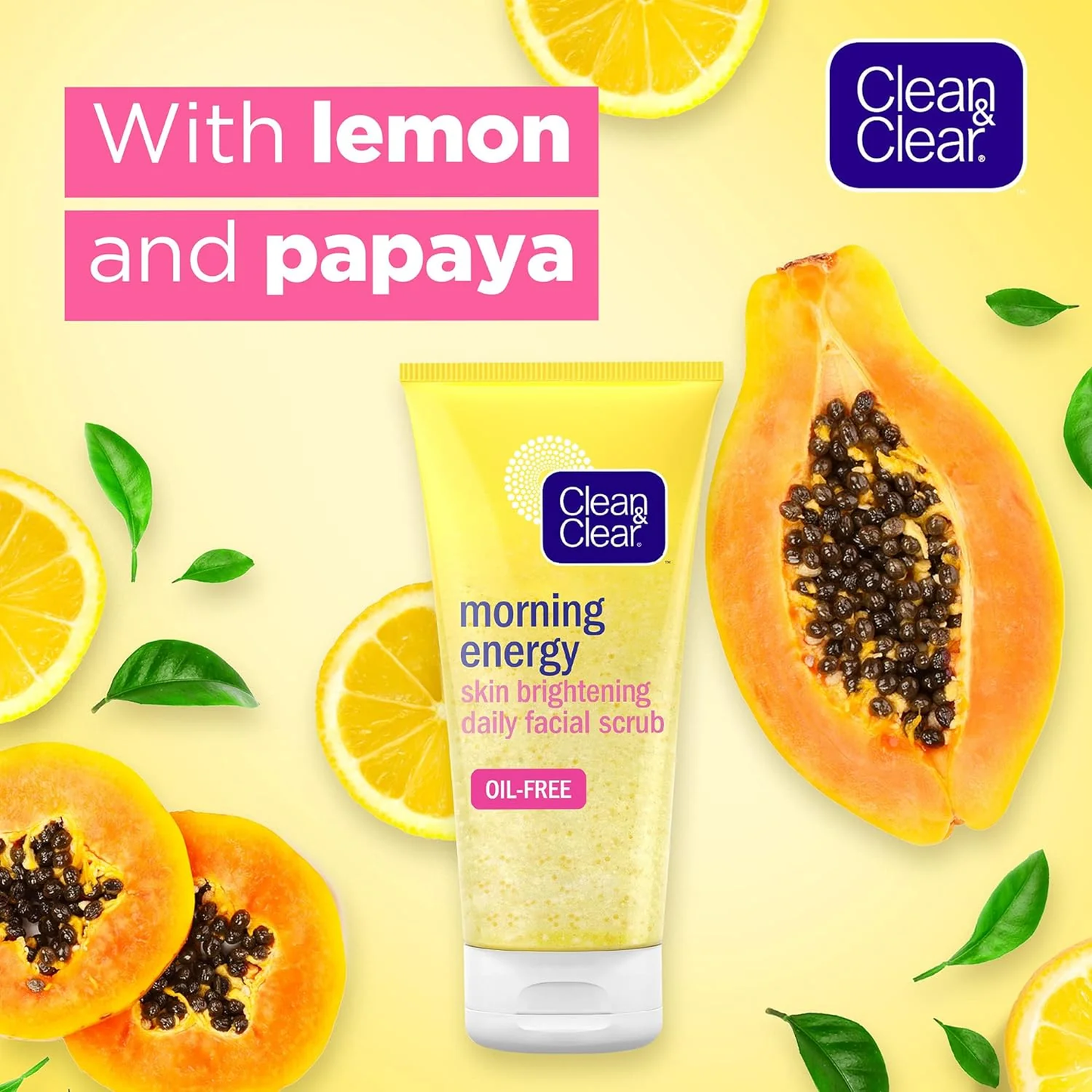 Clean & Clear Daily Facial Scrub Skin Brightening Morning Energy 150Ml