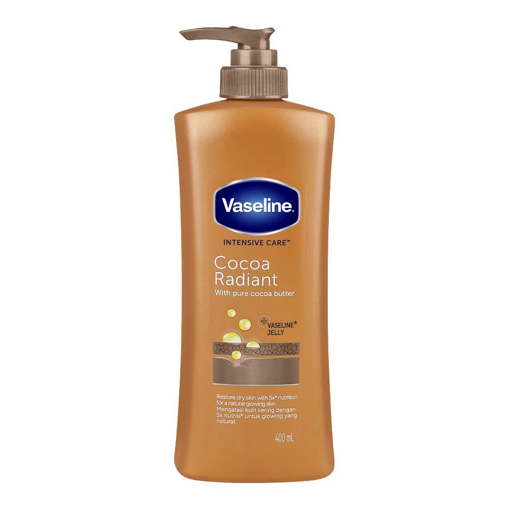 Vaseline Body Lotion Intensive Care Cocoa Butter (Pump) 400Ml