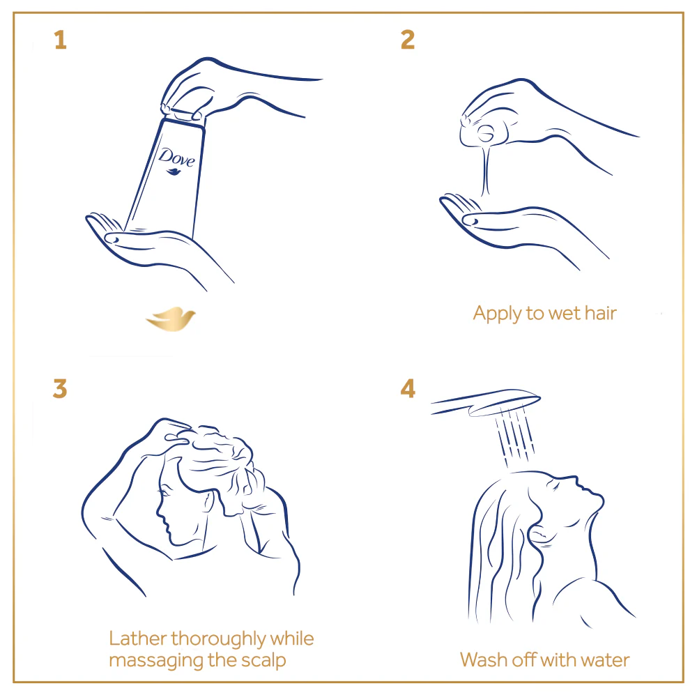 Dove Shampoo Nourishing Oil Care - 360Ml