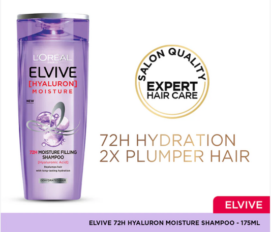 L'Oreal Elvive Hyaluron Moisture Shampoo 175Ml
