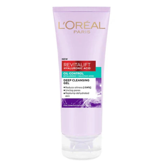 L'Oreal Paris Revitalift Hyaluronic Acid Oil Control Gel Facewash 100Ml