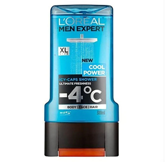 Loreal Men Expert Shower Gel Cool Power Icy - Caps 300Ml