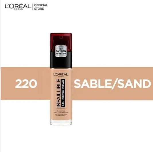 L'Oreal Paris Infallible 24H Fresh Wear Foundation 220 Sable