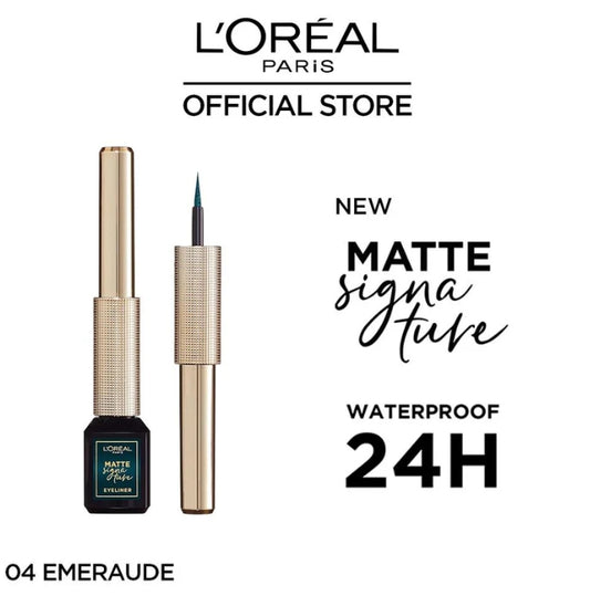L'Oreal Paris-Matte Signature Liquid Eyeliner 04 Emeraude