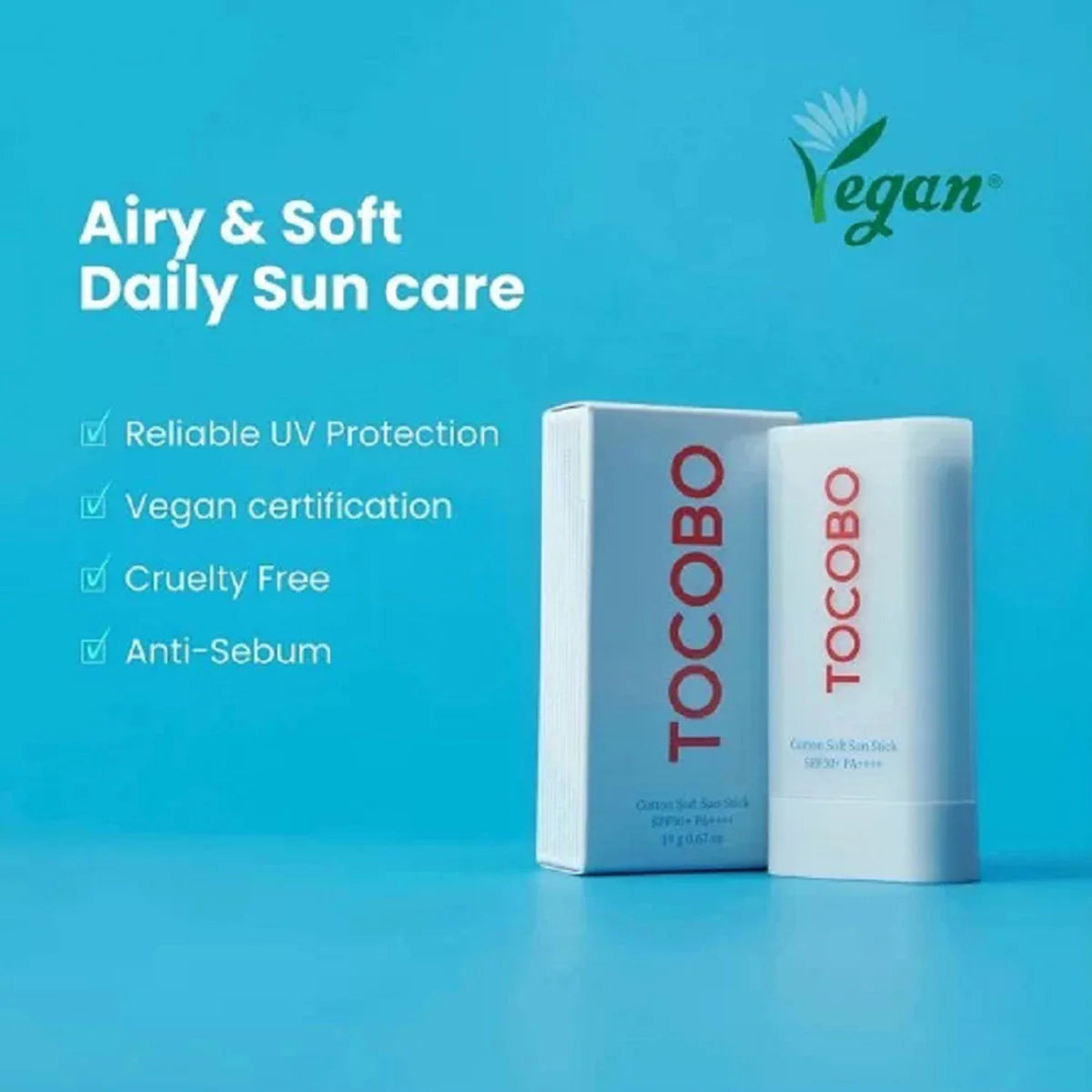 Tocobo - Cotton Soft Sunstick SPF50 - 19g